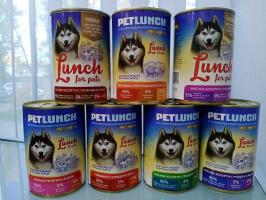 LUNCH FOR PETS для собак Микс, упаковка 7шт по 400гр