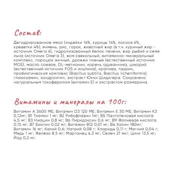 Meat Garden сухой полнорационный корм для взрослых кошек с чувствительным пищеварением, с индейкой (Prophylactic. Adult Sensitive)