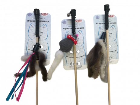 Удочка-дразнилка для кошки в ассортименте GoSi
